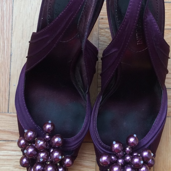 Purple slingback heels - Picture 2 of 7